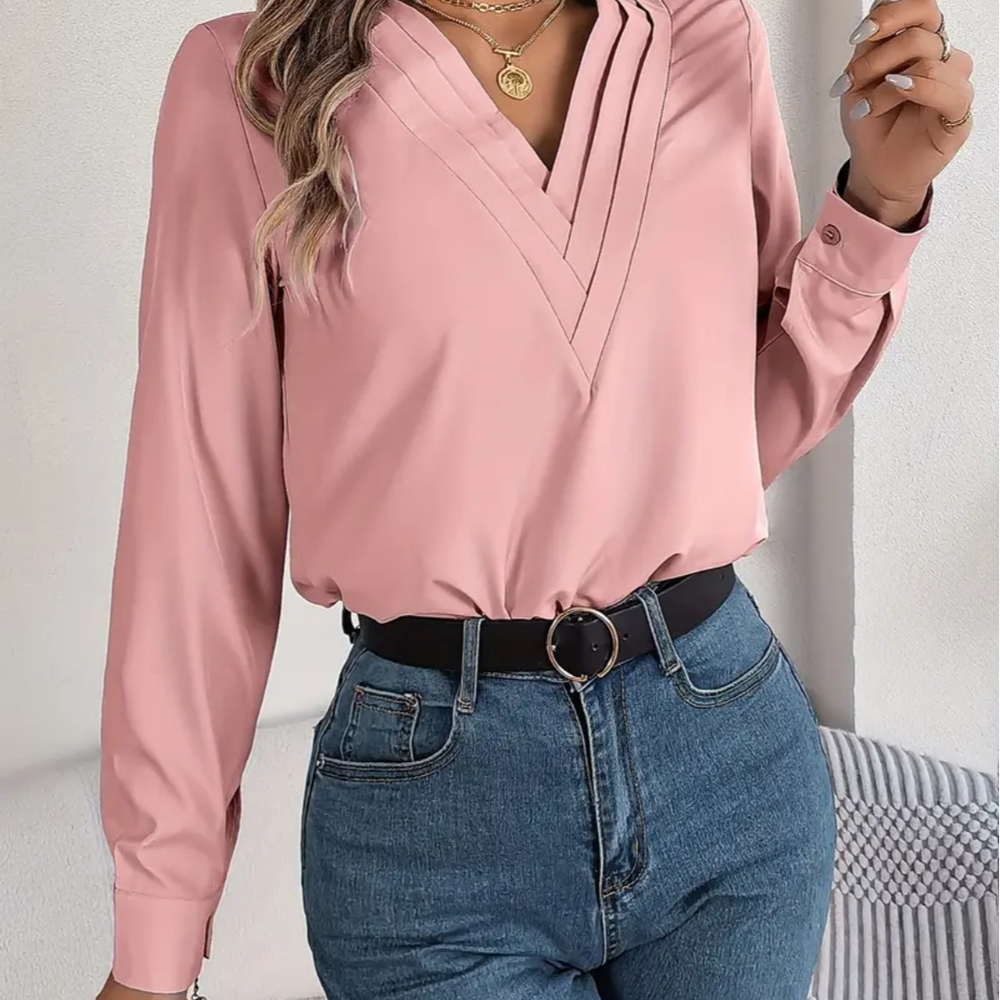Elegant Pink Women's Top